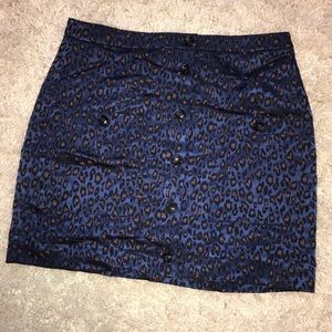 Banana Republic Leopard Print Mini Skirt